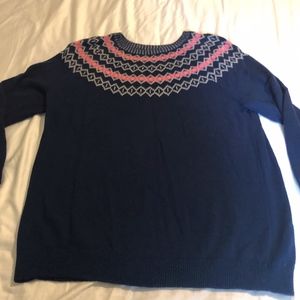 Talbots Fair Isle Collar Sweater